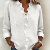 Eleanor Elegant Ruffle Blouse