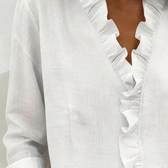 Eleanor Elegant Ruffle Blouse