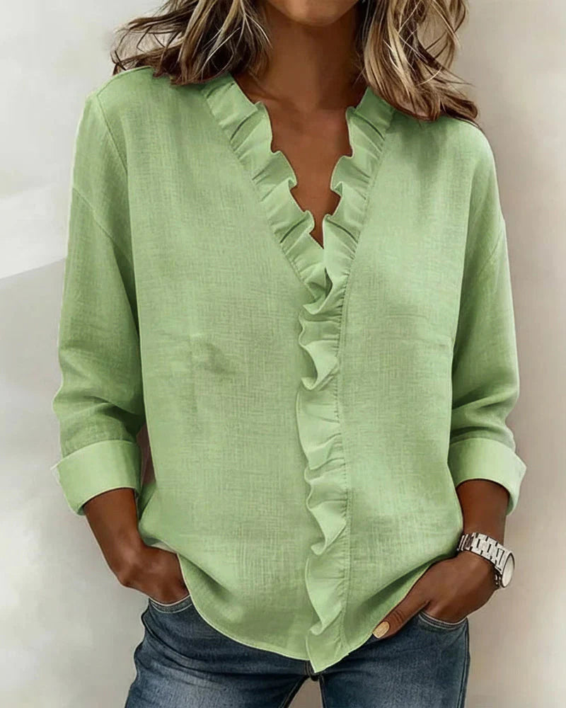 Eleanor Elegant Ruffle Blouse
