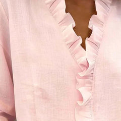 Eleanor Elegant Ruffle Blouse