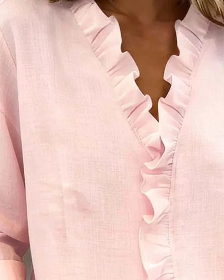 Eleanor Elegant Ruffle Blouse