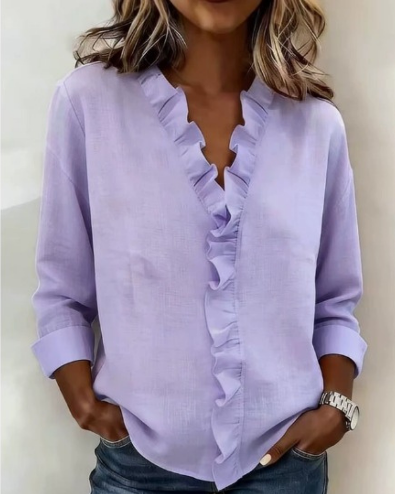 Eleanor Elegant Ruffle Blouse