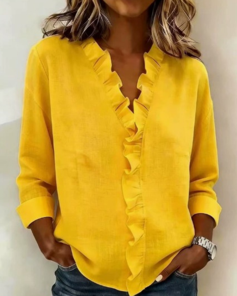 Eleanor Elegant Ruffle Blouse