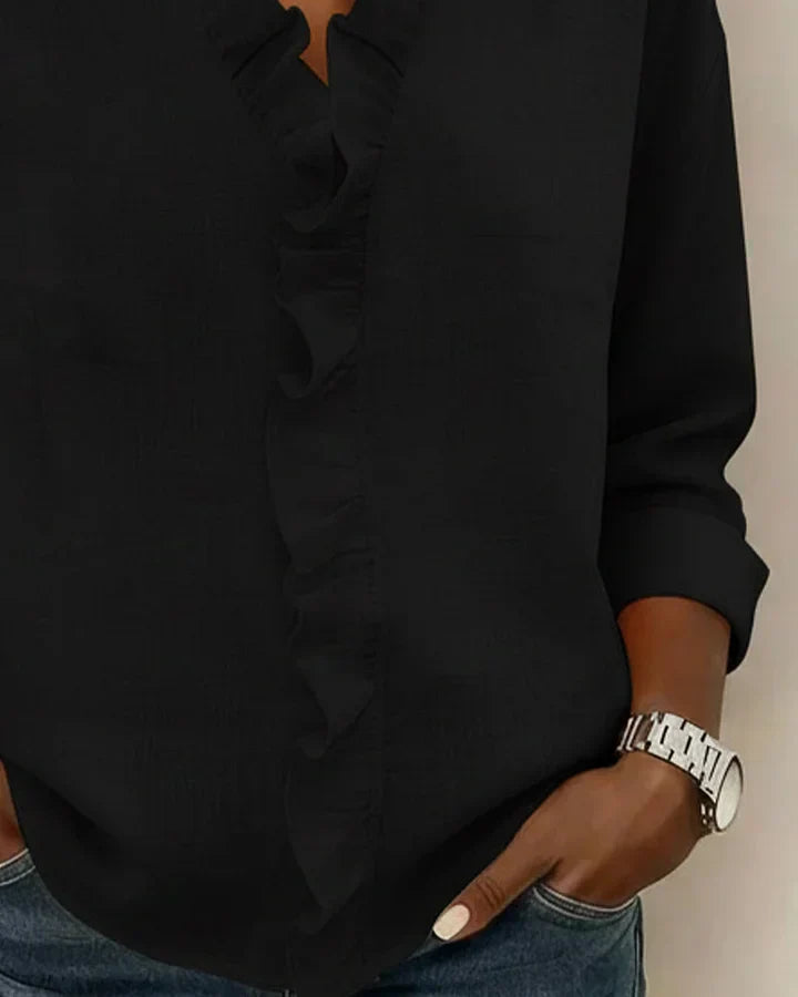 Eleanor Elegant Ruffle Blouse