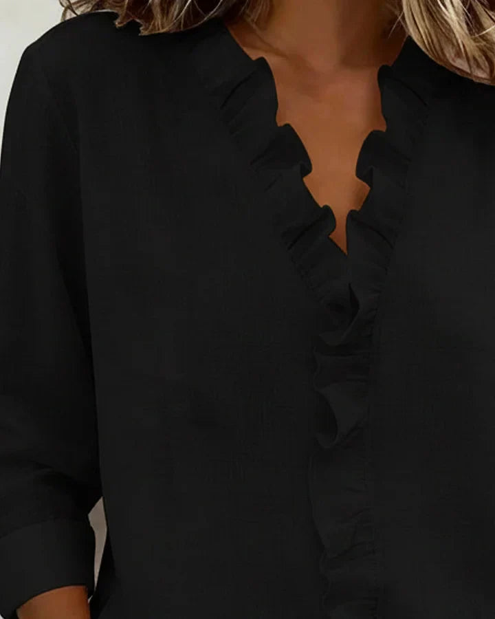 Eleanor Elegant Ruffle Blouse