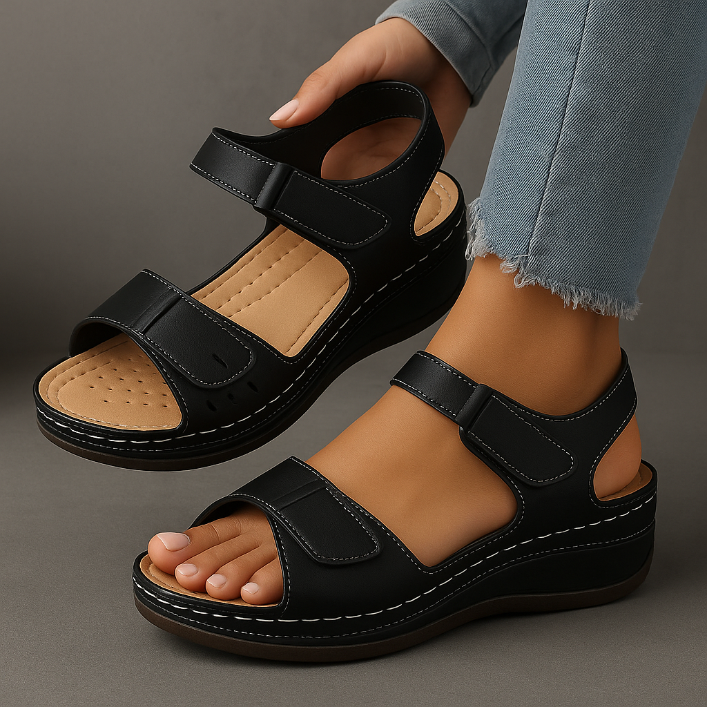 Nina Orthopedic Sandals with Wedge Heel
