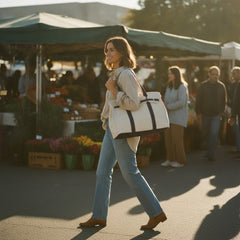 Camille | Women's Canvas Utility Tote Bag