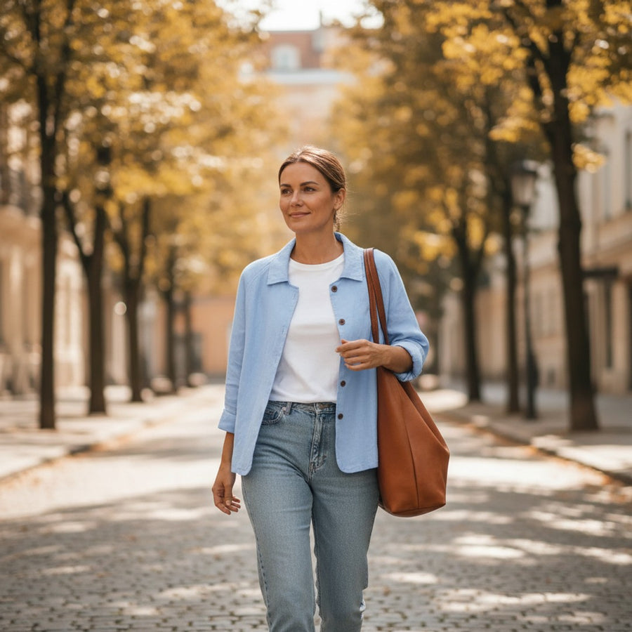 Marisol | Women's Relaxed-Fit Button Front Oversized Blazer