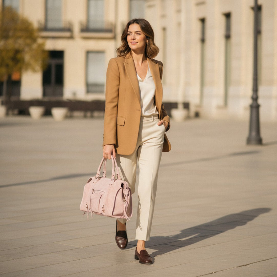 Chloé | Women's Vanilla Pink Leather Tote Bag