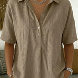 Margaux | Women's Relaxed Collared Button-Up Shirt