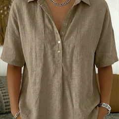 Margaux | Women's Relaxed Collared Button-Up Shirt