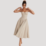 Odalis | Wedding Guest Corset Midi Dress for Women