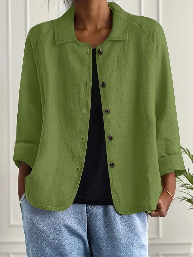 Marisol | Women's Relaxed-Fit Button Front Oversized Blazer