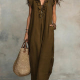 Rémi | Women's Ruffle Detail Flowy Maxi Dress – Weekend Style