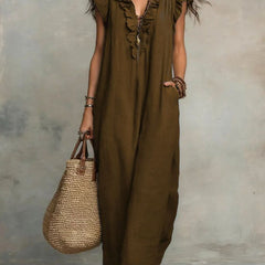 Rémi | Women's Ruffle Detail Flowy Maxi Dress – Weekend Style