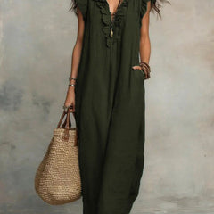 Rémi | Women's Ruffle Detail Flowy Maxi Dress – Weekend Style