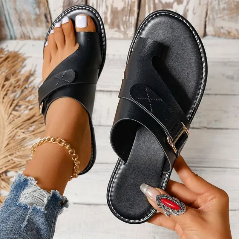Nathaniel | Women's Slip-On Cushioned Sole Sandal – Summer Walks