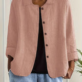 Marisol | Women's Relaxed-Fit Button Front Oversized Blazer