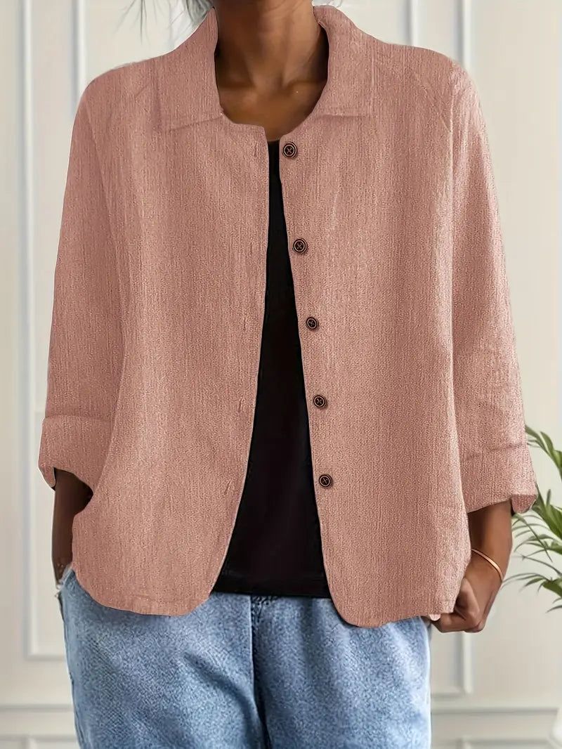 Marisol | Women's Relaxed-Fit Button Front Oversized Blazer