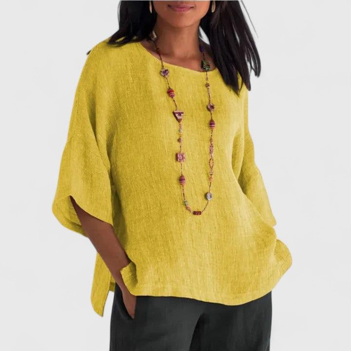 Nathaniel | Women's Relaxed-Fit Round Neck Blouse