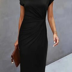 Marlowe | Women's V-Neck Midi Dress – Cocktail Party Wear