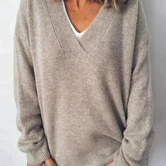 Emilie | Women's Crew Neck Long Sleeve Knit Sweater