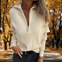 Esther | Women's Crew Neck Long Sleeve Knit Sweater