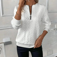 Imara | Women's V-Neck Zip-Detail Sweater