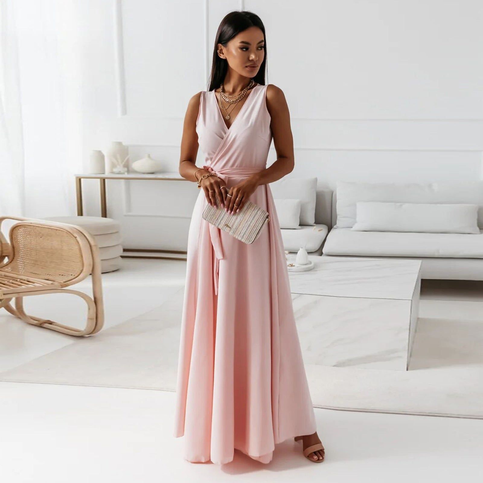 Marisette | Wedding Guest Wrap Maxi Dress for Women
