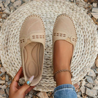 Fleur | Women's Mary Jane Perforated Flat Slip-On