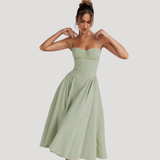 Odalis | Wedding Guest Corset Midi Dress for Women