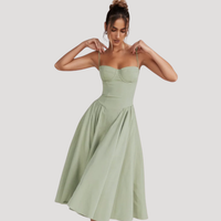 Odalis | Wedding Guest Corset Midi Dress for Women