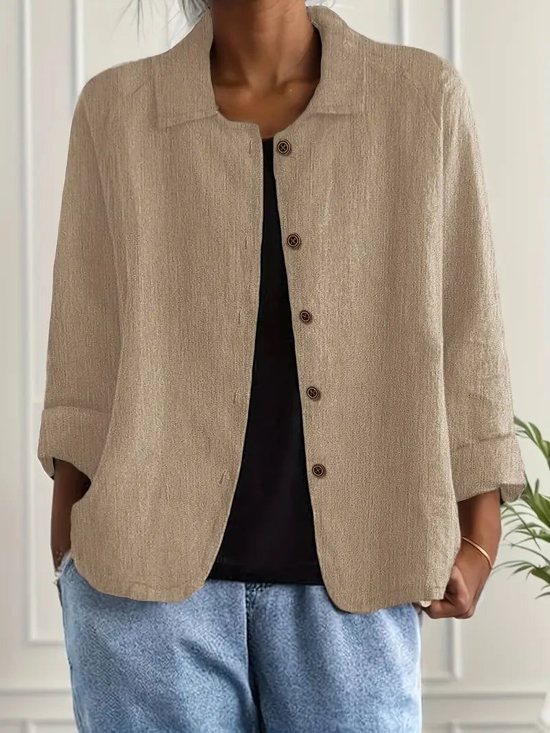 Marisol | Women's Relaxed-Fit Button Front Oversized Blazer