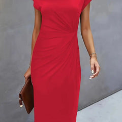 Marlowe | Women's V-Neck Midi Dress – Cocktail Party Wear