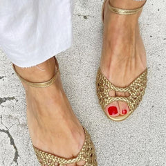 Nathaniel | Women's Woven Open-Toe Sandal – Weekend Wear