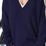 Emilie | Women's Crew Neck Long Sleeve Knit Sweater
