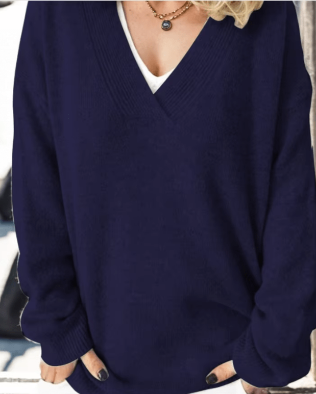 Emilie | Women's Crew Neck Long Sleeve Knit Sweater