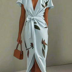 Wren | Wedding Guest Wrap Dress with V-Neck for Women