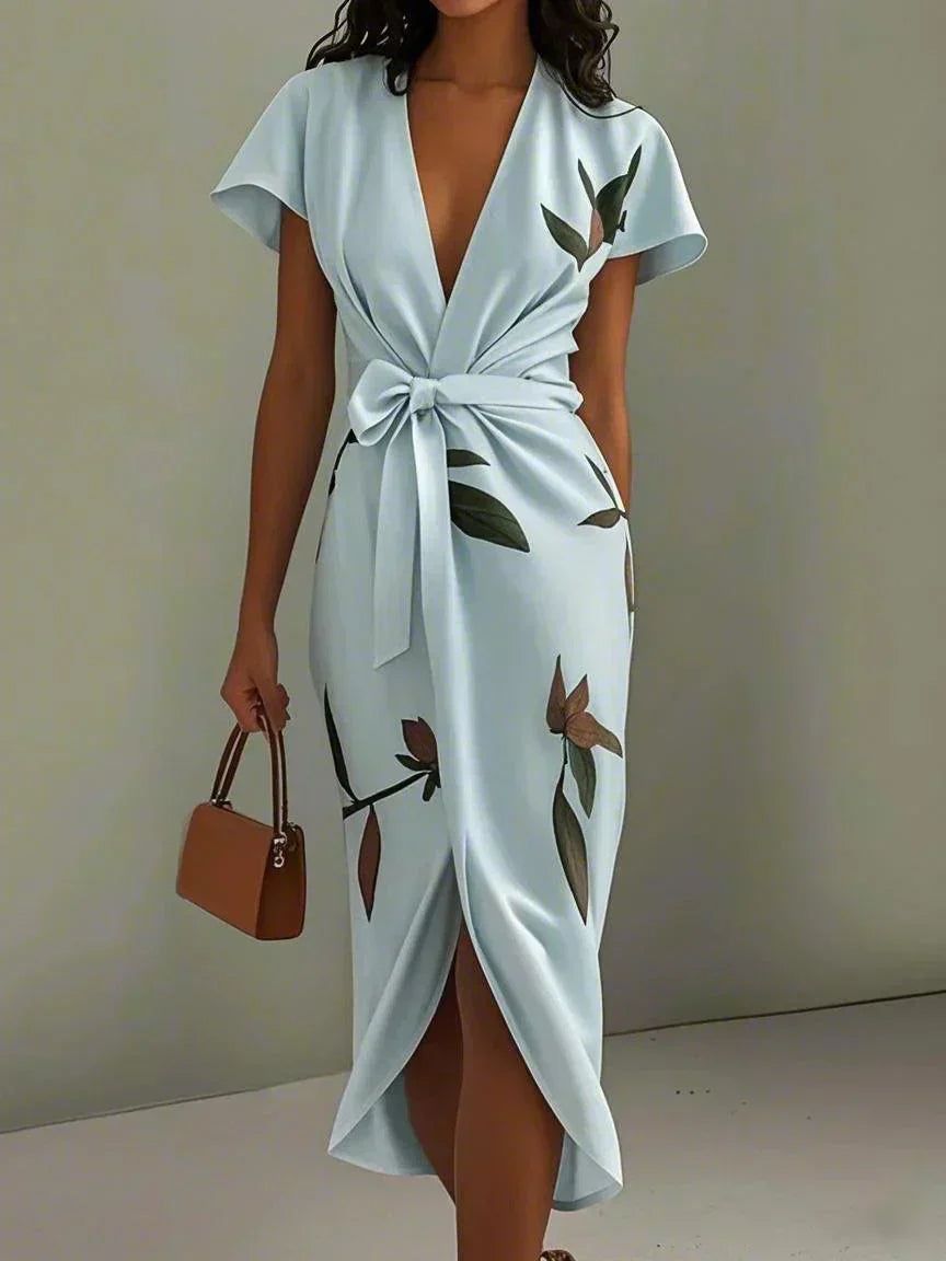 Wren | Wedding Guest Wrap Dress with V-Neck for Women