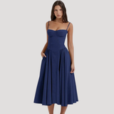 Odalis | Wedding Guest Corset Midi Dress for Women