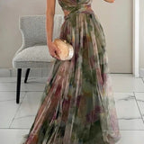 Céleste | Wedding Guest V-Neck Maxi Dress for Women