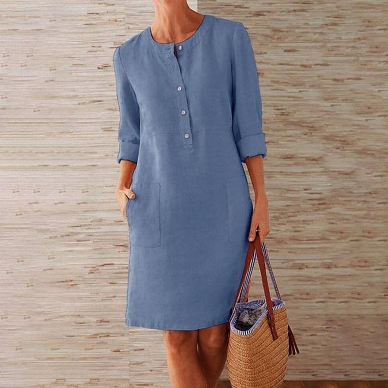 Marisette | Women's Button-Front Shift Dress – Weekend Errands