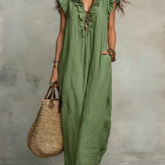 Rémi | Women's Ruffle Detail Flowy Maxi Dress – Weekend Style