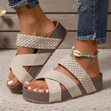 Genevieve | Women's Leather Strap Sandal