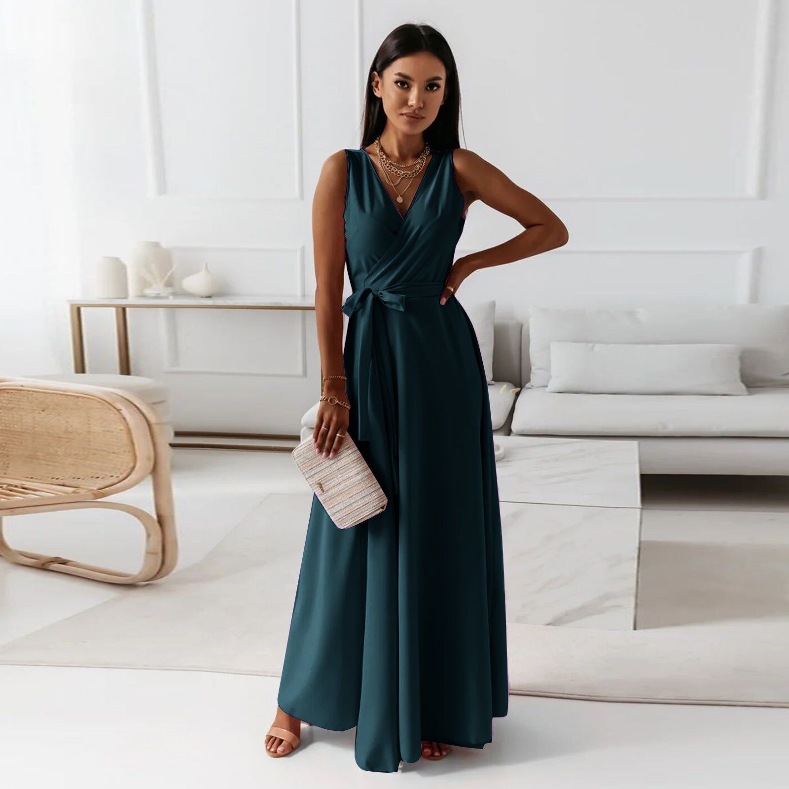 Marisette | Wedding Guest Wrap Maxi Dress for Women