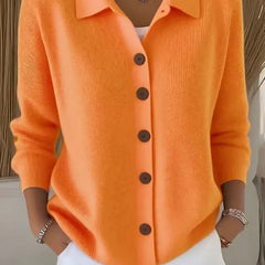 Hanne | Women's V-Neck Cardigan with Button Front