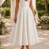 Harlan | Wedding Guest Halterneck Midi Dress for Women