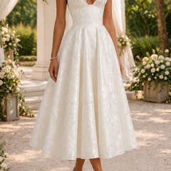 Harlan | Wedding Guest Halterneck Midi Dress for Women