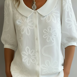 Amélie | Women's Embroidered Floral Blouse