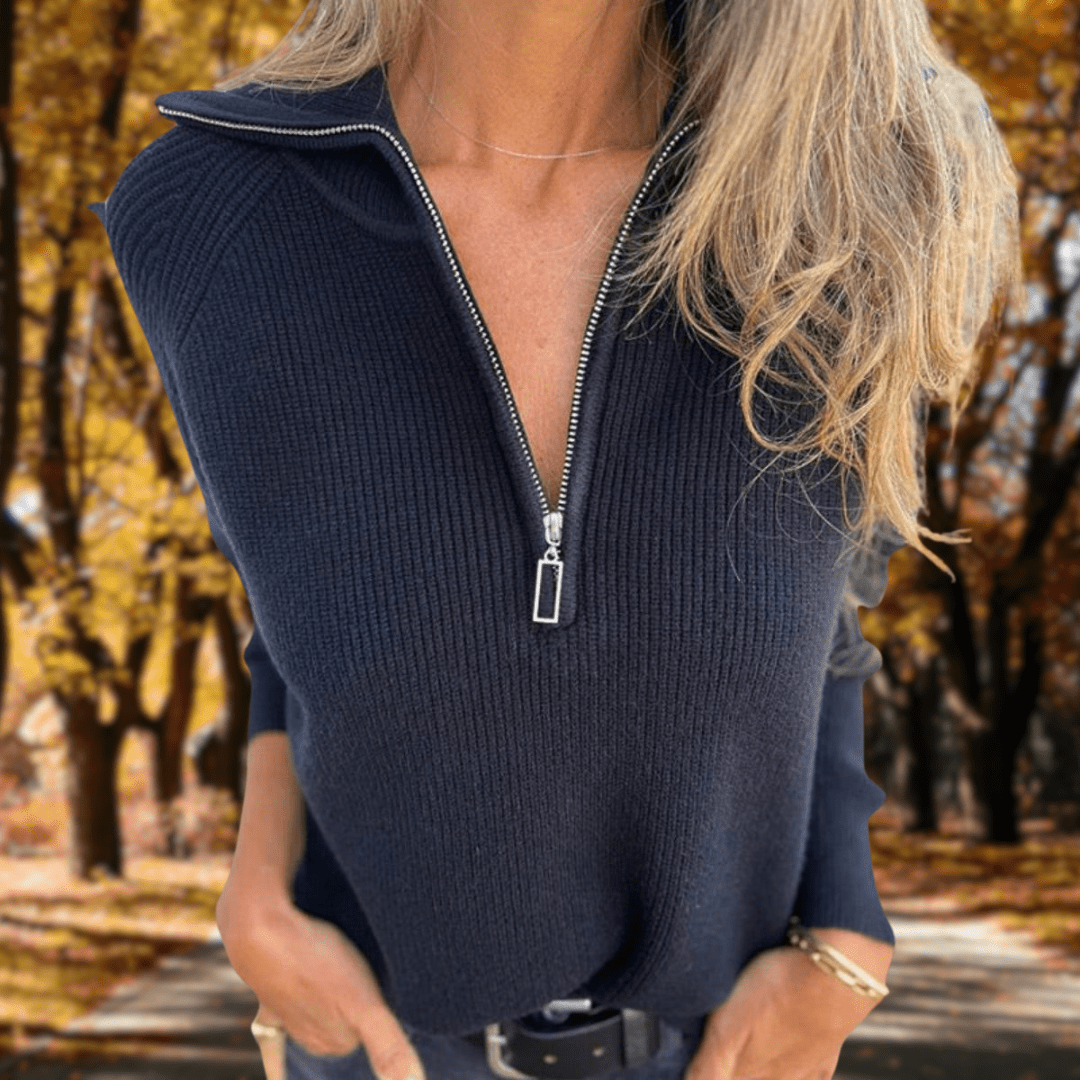 Esther | Women's Crew Neck Long Sleeve Knit Sweater